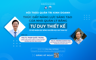 HỘI THẢO: THÚC ĐẨY NĂNG LỰC SÁNG TẠO CỦA NHÀ QUẢN LÝ BẰNG TƯ DUY THIẾT KẾ