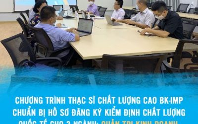 HỌP TRIỂN KHAI KẾ HOẠCH KIỂM ĐỊNH CHẤT LƯỢNG QUỐC TẾ CHO 3 NGÀNH CỦA CHƯƠNG TRÌNH THẠC SĨ CHẤT LƯỢNG CAO BK-IMP