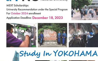 Full scholarship study of civil engineering in Master and PhD programs at Yokohama National University