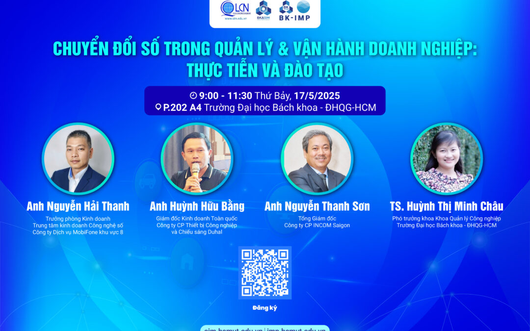 HỘI THẢO “CHUYỂN ĐỔI SỐ TRONG QUẢN LÝ VÀ VẬN HÀNH DOANH NGHIỆP: THỰC TIỄN VÀ ĐÀO TẠO”