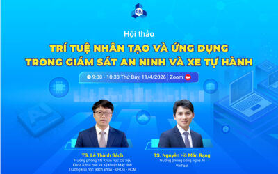 [WEBINAR] TRÍ TUỆ NHÂN TẠO VÀ ỨNG DỤNG TRONG GIÁM SÁT AN NINH VÀ XE TỰ HÀNH